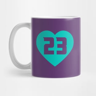 Anaheim Ducks Number 23 Mason McTavish Jade Heart Mug